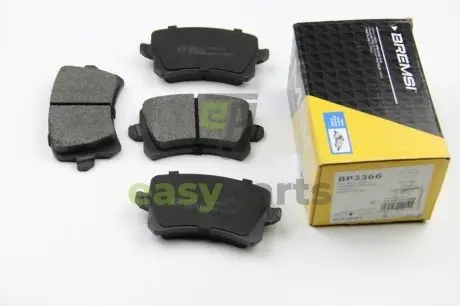 Гальмівні колодки зад. Passat 05-/Sharan 10-/Tiguan 07- BREMSI BP3366