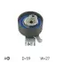 SKF RENAULT натяжний ролик Laguna,Safrane VOLVO C70/V40 VKM 16604