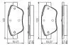 Комплект тормозных колодок, дисковый тормоз BOSCH 0986495102 (фото 1)