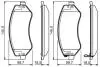 Колодки гальмівні дискові BOSCH 0986495117 (фото 1)