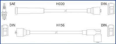 Комплект проводов зажигания HITACHI (HÜCO) 134227 (фото 1)