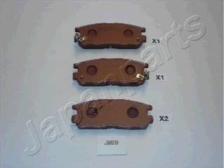 OPEL гальмівні колодки задн. FRONTERA A,B 2 JAPANPARTS PP-999AF