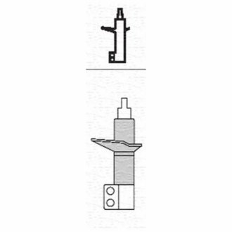 CITROEN амортизатора передн.лів.C3 08- MAGNETI MARELLI 356327070200