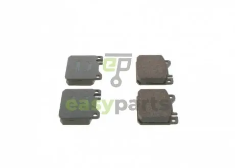 Комплект тормозных колодок, дисковый тормоз BOSCH 0986462803 (фото 1)