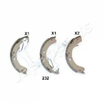 TOYOTA Колодки ручного гальма Corolla 02- JAPANPARTS GF-232AF