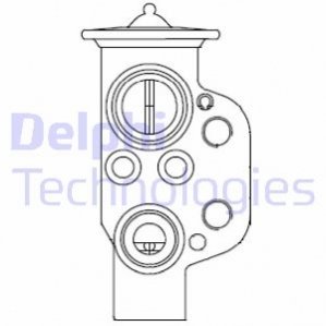 AUDI Розширювальний клапан кондицiонера Q3 11- Delphi CB1004V (фото 1)