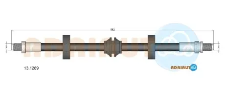 FORD шланг гальмівний задн. Mondeo -00 (диск) ADRIAUTO 13.1289 (фото 1)