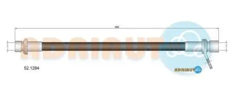 Фото toyota шланг гальмівний задн. пр. avensis -03 ADRIAUTO 52.1284 TOYOTA шланг гальмівний задн. пр. Avensis -03 ADRIAUTO 52.1284