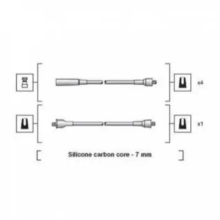 Высоковольтные провода LADA NIVA 1.6 MAGNETI MARELLI MSK1231