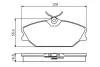 Комплект тормозных колодок, дисковый тормоз BOSCH 0986495262 (фото 1)