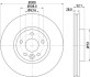 Гальмівний диск передній Ford Mondeo 1.6-2.5 03.07-01.15 HELLA 8DD355116-221 (фото 1)