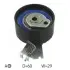 SKF CITROEN ролик натяж. C2/C3/C4, PEUGEOT 206, 307 VKM 13258