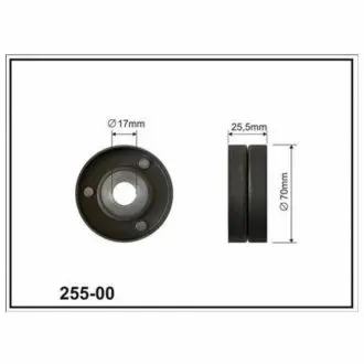 BMW Ролик натяжной(17x70x26)(мет) E39/46 2,5-3,0 CX CX25500