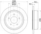 PRO JEEP Гальмівний диск задн. Grand Cherokee 92-99 HELLA 8DD 355 114-801 (фото 4)