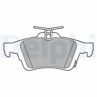 Фото ford колодки гальм задн. focus iii 2.3 rs awd Delphi LP3600 FORD колодки гальм задн. FOCUS III 2.3 RS AWD Delphi LP3600