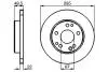 Тормозной диск BOSCH 0986478525 (фото 1)