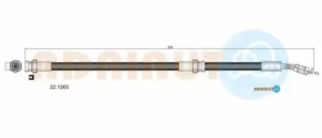 MAZDA Шланг гальмівний задн.323 -04 535mm ADRIAUTO 22.1265