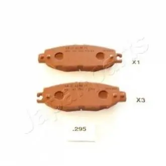 Комплект тормозных колодок, дисковый тормоз JAPANPARTS PP-295AF