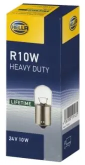 R10W 24V автолампа HD (збільшений ресурс !) HELLA 8GA002071271