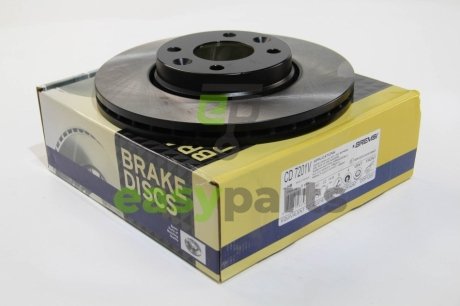 Тормозной диск перед. Logan/Clio III 05- (260x22) BREMSI CD7201V (фото 1)