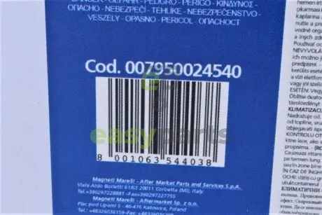 Рідина промивочна для очищення системи кондиціонування 5 л MAGNETI MARELLI 007950024540