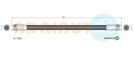 RENAULT шланг гальмів. задн. вн. Clio II ADRIAUTO 41.1252