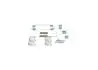 Установчий к-кт. гальм. колод. MAZDA 323 -98 BOSCH 1987475123 (фото 4)