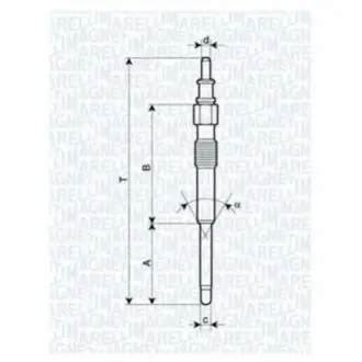 Свічка розжарювання Smart [062900042304] MAGNETI MARELLI UC39A
