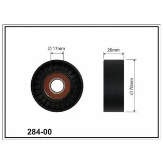 BMW ролик натяжний(17x70x26) (пл)E46,90,60,02- CX CX28400