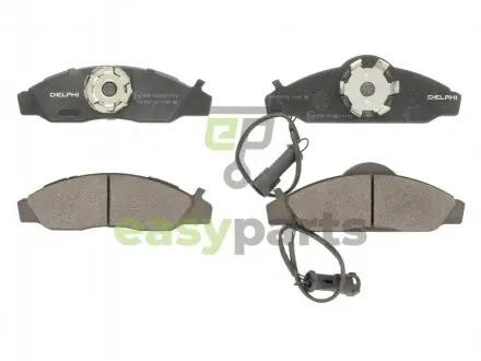 Комплект тормозных колодок, дисковый тормоз Delphi LP1145 (фото 1)