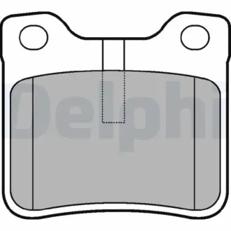 Гальмiвнi колодки дисковi Delphi LP991