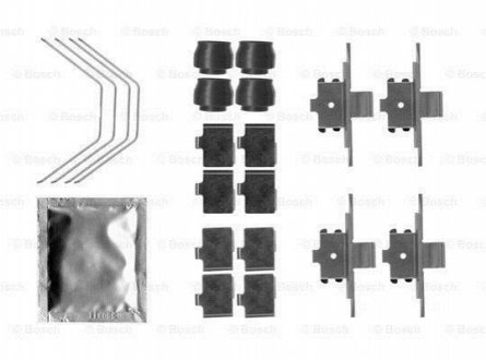 Комплектуючі гальмівних колодок MAZDA 6 -13 BOSCH 1987474739 (фото 1)