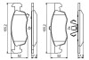 OPEL колодки гальм. передн. Corsa E 1,0-1,6 14- BOSCH 0986494824 (фото 7)