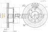 Гальмівний диск перед. Sprinter/LT 95-06 (276x22) BREMSI CD7013V (фото 1)