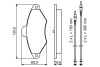 Гальмівні колодки передн. CITROEN Xantia -01 BOSCH 0986461757 (фото 7)