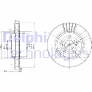 Гальмiвнi диски Delphi BG3187