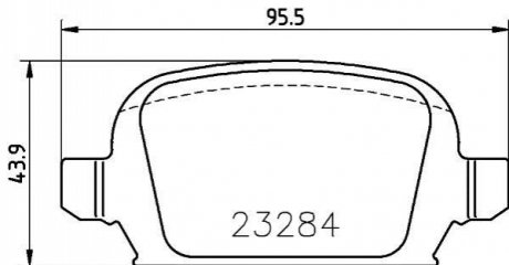 OPEL колодки гальмівні задні CORSA 01- MINTEX MDB2168 (фото 1)