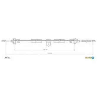 NISSAN трос ручн.гальма прав.Note 06- ADRIAUTO 28.0243.1