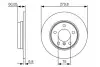 Гальмівний диск BMW E36/E46 316/328 \'\'R PR2 BOSCH 0986479S34 (фото 1)