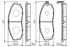 Комплект гальмівних колодок, дискове гальмо BOSCH 0986495065 (фото 1)