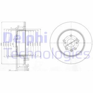 Гальмівний диск Delphi BG3777