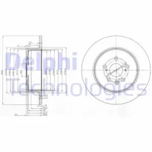 Тормозной диск Delphi BG3777