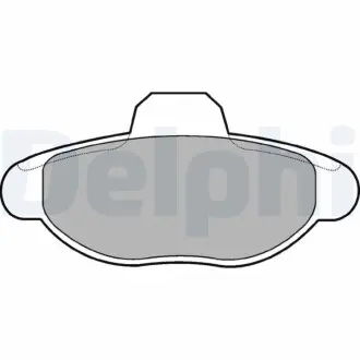 Комплект тормозных колодок, дисковый тормоз Delphi LP771