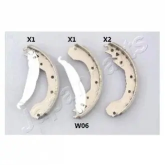 Комплект тормозных колодок JAPANPARTS GF-W06AF