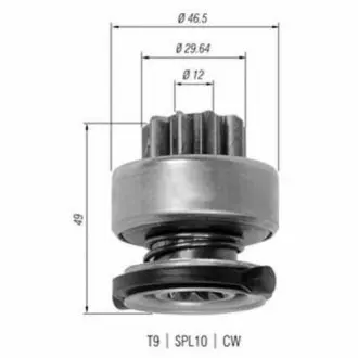 Бендикс (z=9) BMW E36/46/34/39 MAGNETI MARELLI AMB0334