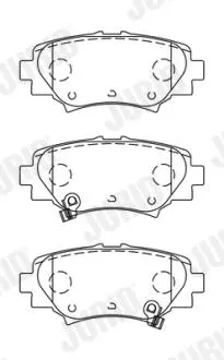 MAZDA гальмівні колодки задн.Mazda 3 13- Jurid 573614J