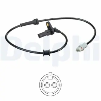 Фото renault датчик abs задн.прав.kangoo 03- Delphi SS20590 RENAULT датчик ABS задн.прав.Kangoo 03- Delphi SS20590