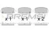Гальмівні колодки зад. Jeep Compass 16- (TRW) BREMSI BP3818 (фото 1)
