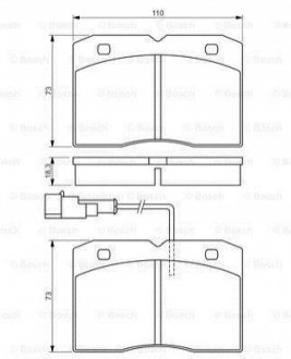 Гальмівні колодки передн. IVECO Daily 96 - BOSCH 0986494276