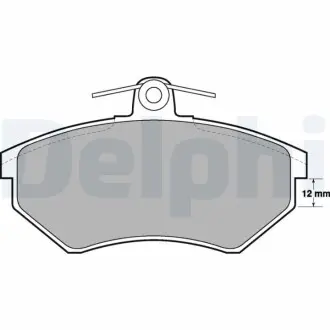 Гальмiвнi колодки дисковi Delphi LP778